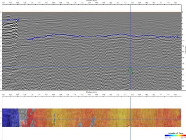 bridge deck layer data from a pavement survey