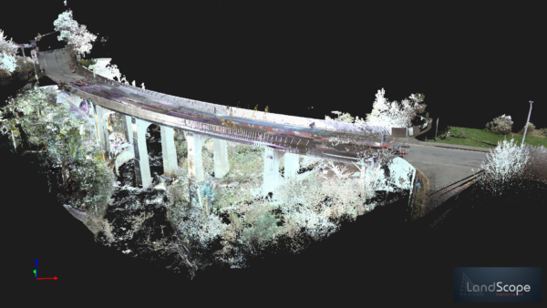 Bridge inspection survey UK using laser scanning point cloud data