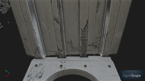 Bridge inspection survey UK using laser scanning point cloud data