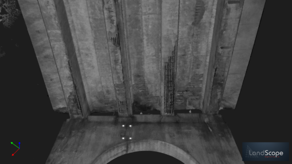 Bridge inspection survey UK using laser scanning point cloud data