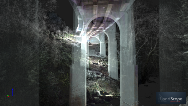 Bridge inspection survey UK using laser scanning point cloud data