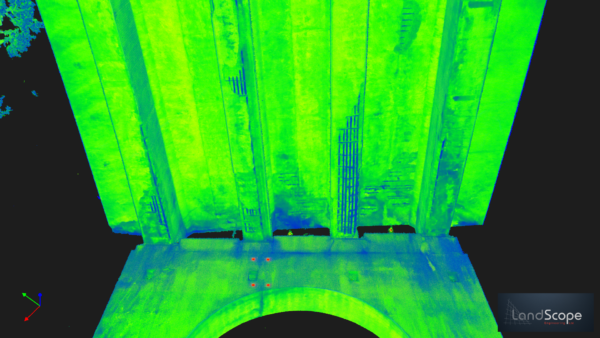 Bridge inspection survey UK using laser scanning point cloud data