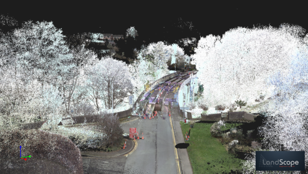 Bridge inspection survey UK using laser scanning point cloud data
