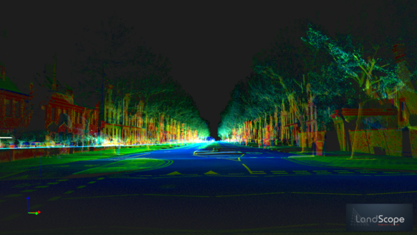 High-density mobile mapping point cloud 